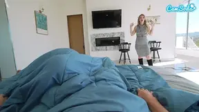 Stepdad busts step daughter with huge tits cheating on him