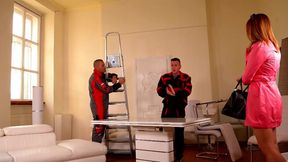 Inked Vixen Double Penetrated Poolside Orgy