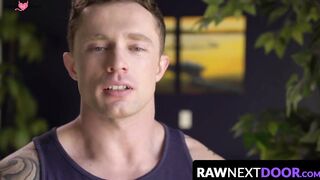 RawNextDoor.com - Trimmed stud Markie More sits on thick cock and rides Donte Thick l