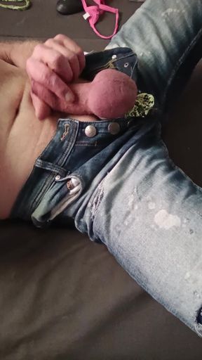 Stepdaddy's Jeans Bulge Goes Crazy
