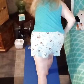 Early Morning Naked Yoga With Hot Milf!