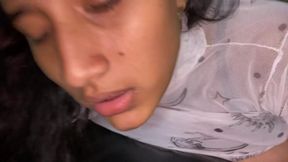 I milk my stepdaughter with her big tits