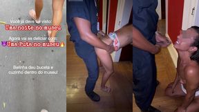 inedito: belinha deu ate o cuzinho dentro do museu pro seguranca e o corninho registrou tudo da hotwife