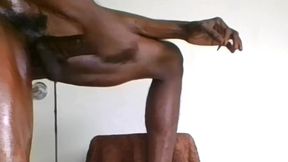 hot teen intowel jacking my creamy oily wet dick!
