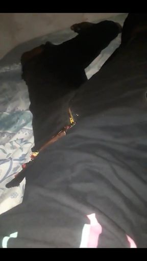 Kenyan Black Guy Stroking His BBC