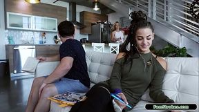 Petite stepsis sucking stepbros big cock