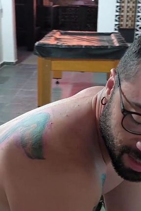 Fucking His Partner's Ass at the Gym