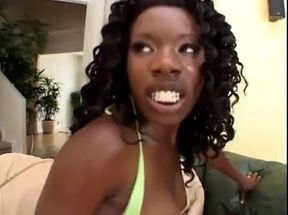 Ebony queen takes a couple of big cocks