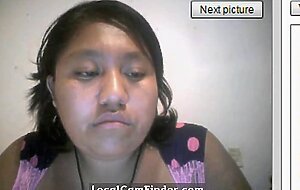 Mexicana en Webcam: !Ensenando Tetas!