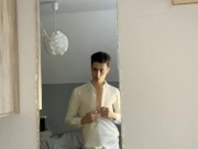 Sexy teenager masturbates in a suit |ONLYFANS