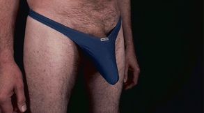 Long Cock Throbs in the Thong