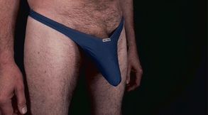 Long Cock Throbs in the Thong