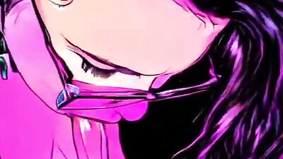 Watch this super slow blowjob animation in up close with Nubiles in action