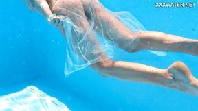 Russian girl Ivi found her natural talent in the pool