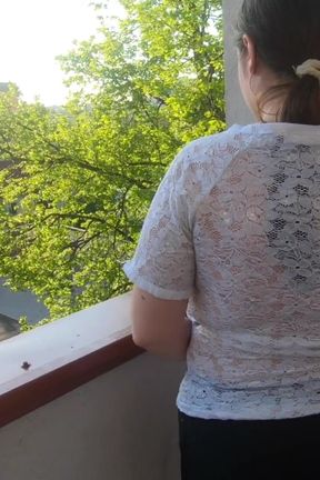 Trying on see-through blouses uncensored