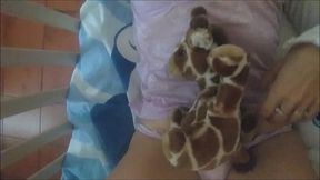 b. girl loves her tasty pacifier