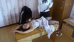 Chinese Girl Experienced Bondage And Toys