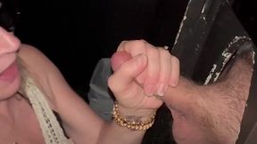 Hot gloryhole blowjob cumshot - see a lot more at my OF