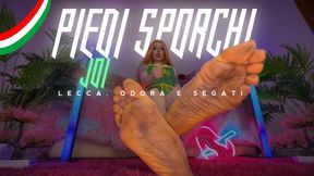 Piedi Sporchi JOI : Lecca, Odora e Segati ITA - italiana - dialoghi in italiano - dominazione femminile - femdom - piede sporco - milf - tette grosse