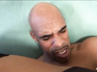 Big Black Cock Guy cum twice while keep Anal Fucking after Creampie for Curvy Black Ebony Bitch