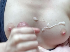 Amateur girlfriend full handjob with facial cumshot