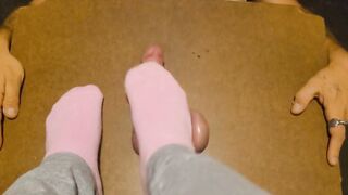 Incredible into pink sock trample