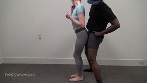 One of the hottest leggings grinding dances so far