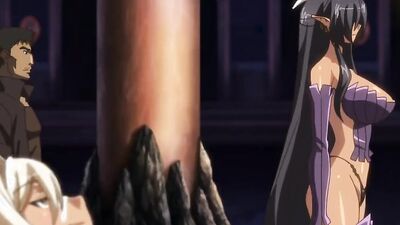 Elf babes take on monster cocks and get cum-filled in this cartoon hentai