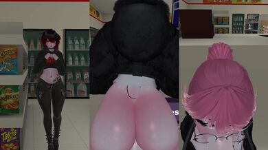 Your Slutty Co-Worker Risky Fucks You Behind Counter, Infront Of Customer