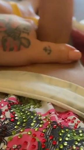 Tattooed Trans Girl and Her Cum Jet