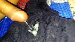 Morning Wood Hard Cock Cumshot on Underwear