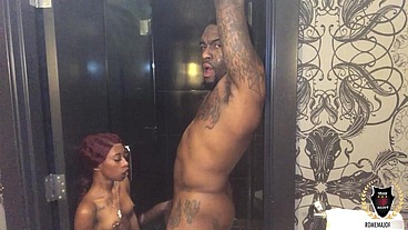Mini Stallion & Rome Major Fuck As They Take The Hottest Shower!