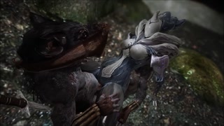 Skyrim Warframe Saryn and rat man next