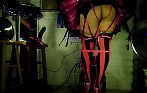 Amateur cd in stockings solo