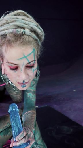 Your Trippy Hippie Plays with Pippie and Anal Dildo