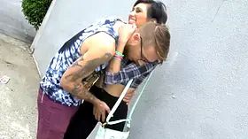 Short Haired Mixed Race Aubrey Luna Gags and Tears On Date!