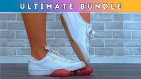 Stomping Your Cock & Balls Under My Puma Basket Classics - Ultimate Bundle (D14) - 12 Clips - 74 Mins - Huge Discount!!!
