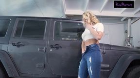 Katie Morgan seduces mechanic and gets a discount on car repair