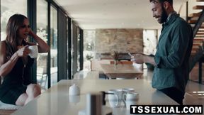 TSSexual.com - Sofia Sanders pleasured by two big dicked guys