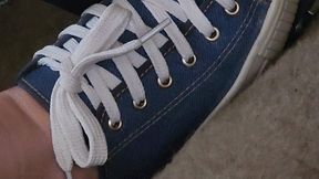 Hard cranking in sneakers