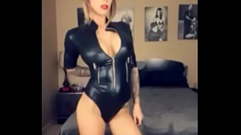 The Perfect Dominatrix Models Her Catsuit