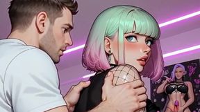 Ladyboy Getting a Dick in Her Round Little Ass.! Anime Hentai Yaoi Animation.
