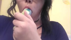 Hot Sucking A Bottle Like A Dick