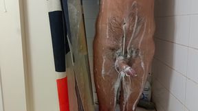 Hot Dilf Shower Big Uncut Cock Wanking and Cumming - Rockard Daddy