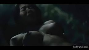 Horny plant with big tentacle cock drills up asian pussy and fills up stomach till explosion