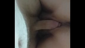 Bbw amateur milf sucks cock,rides reverse takes pussy creampie