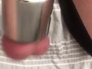 Ballstretching Low Hanging Testicles (Drippy Balls)