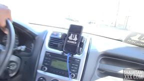 shaundam drives boober ride share to pick up alura jenson