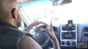 shaundam drives boober ride share to pick up alura jenson