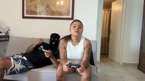 Mila Farting In Her Boyfriends Face While They Are Playing Video Games So That She Can Win!